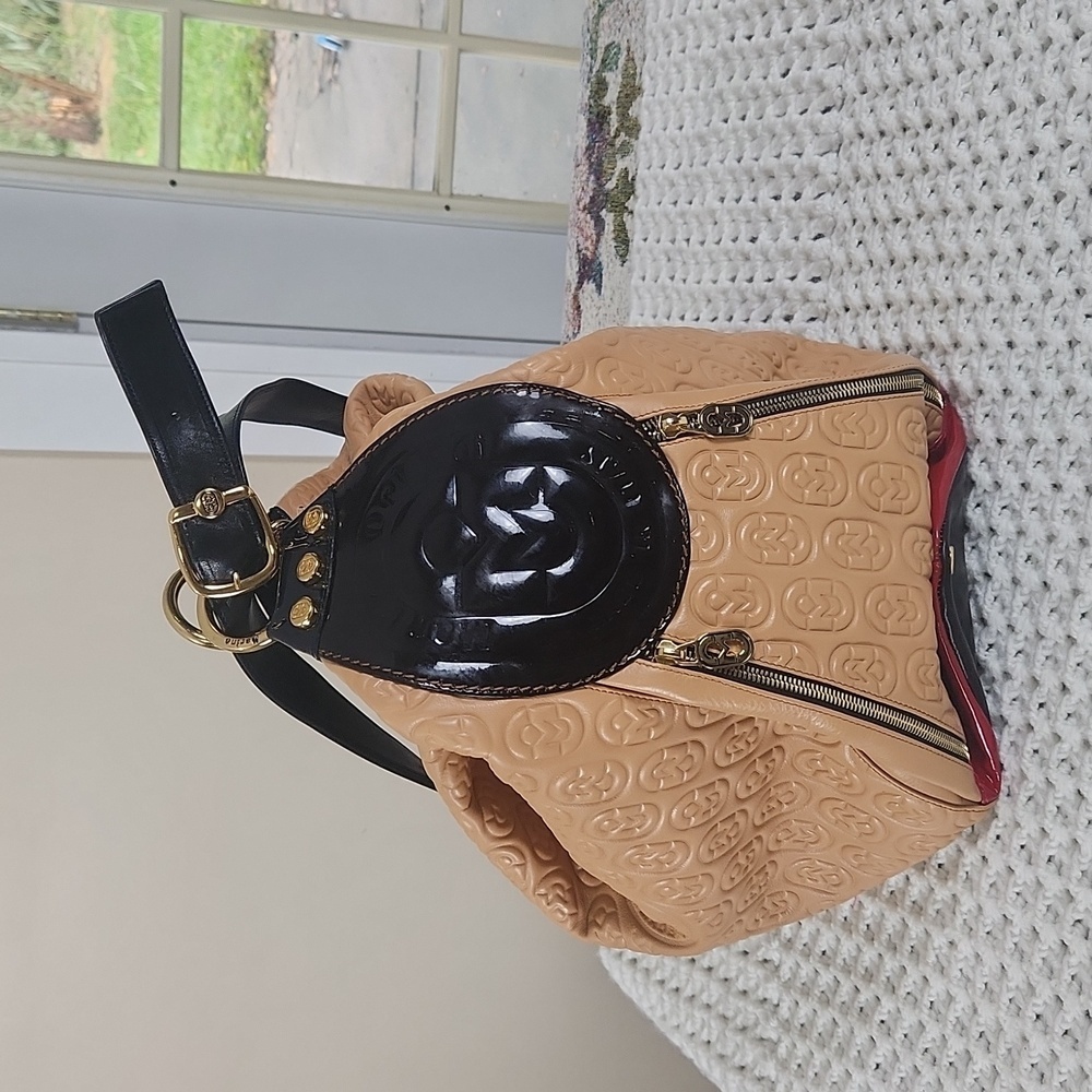 Marino Orlandi backpack or shoulder bag Huge-os with gold hardware